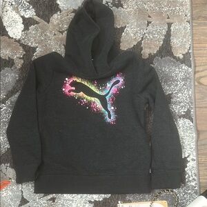 Puma Gray Sweatshirt with Vibrant Logo